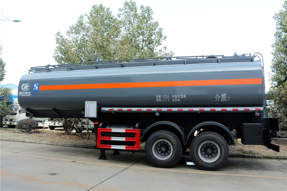 3 Axles Chemincal Liquid Semi Trailer 20cbm 22cbm Sulfuric Acid Tank Trailer Natural Gas Tank Hydrochloric Acid Tanks
