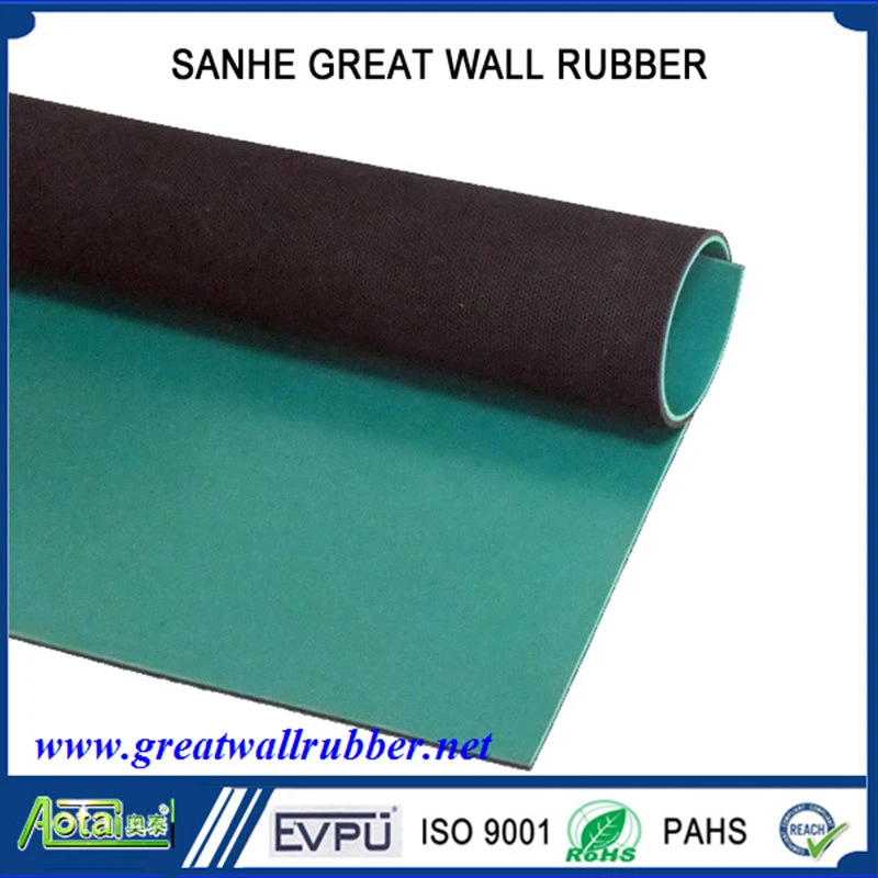 Flame Retardant ESD Conductive Rubber Sheet Clean Room Fras Neoprene Anti-Static Rubber Mat for Workbench