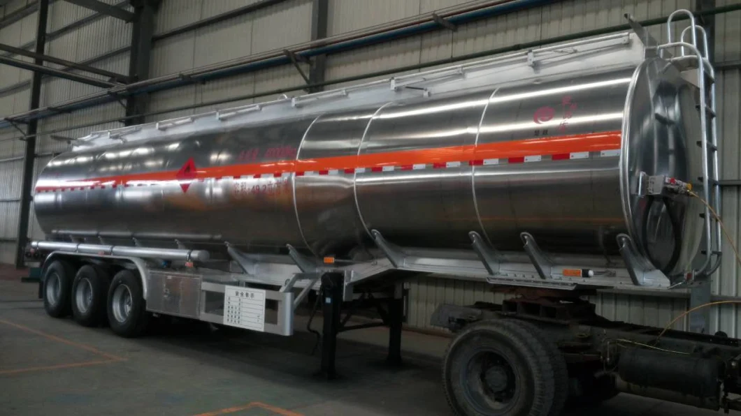40 Ton Chemical Tank Trailer Chemical Liquid Transport Tanker Semi Trailer