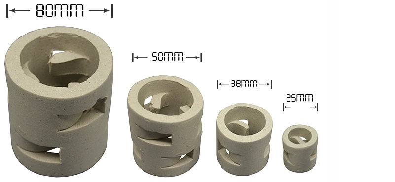 Chemical Random Tower Packing 25mm Pall Ring Ceramic
