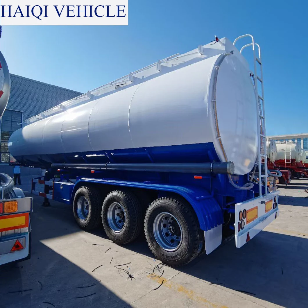 Haiqi Brand Produced 45m3 Chemical Storage Tanks Sulfuric Acid Tank Semi Trailer