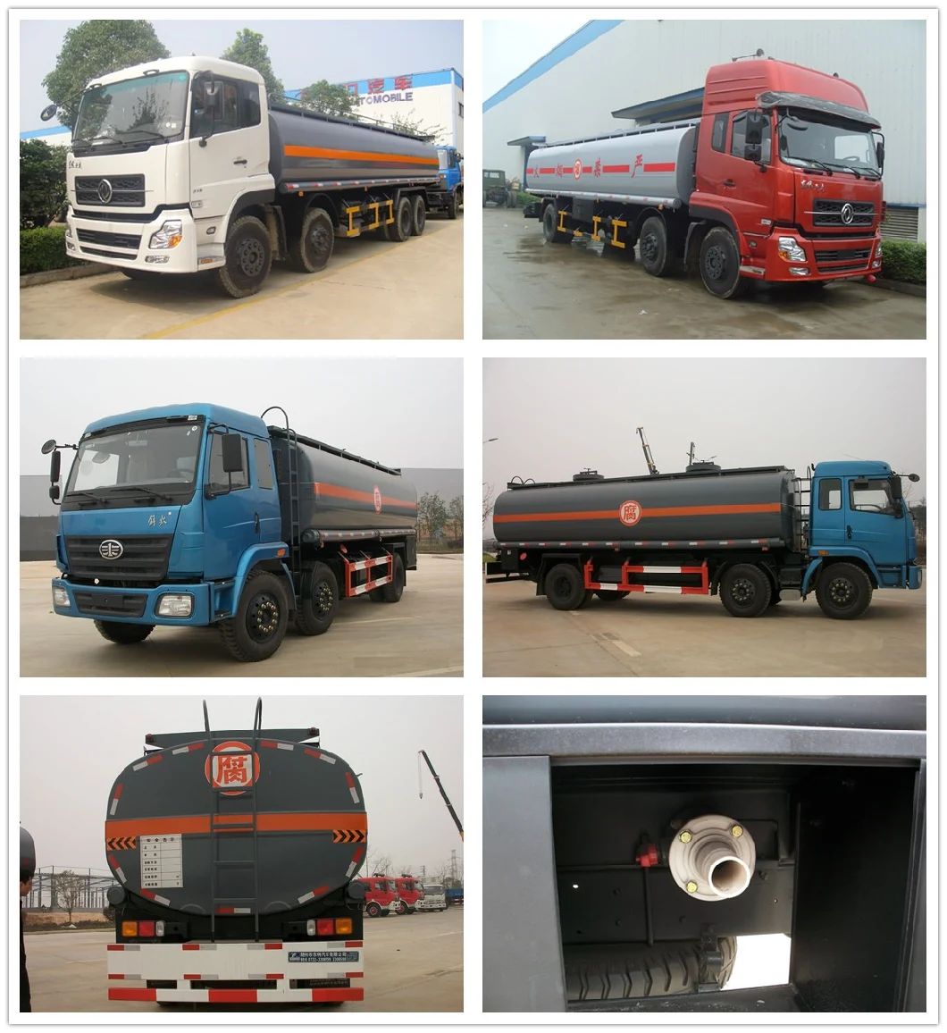 4 Axles Acid Alkaline Liquid Storage Delivery Chemical Tank Truck for Sale