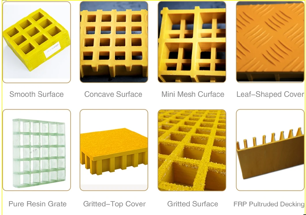Acid Resistant FRP Moled Grating for Harsh or Caustic Environments
