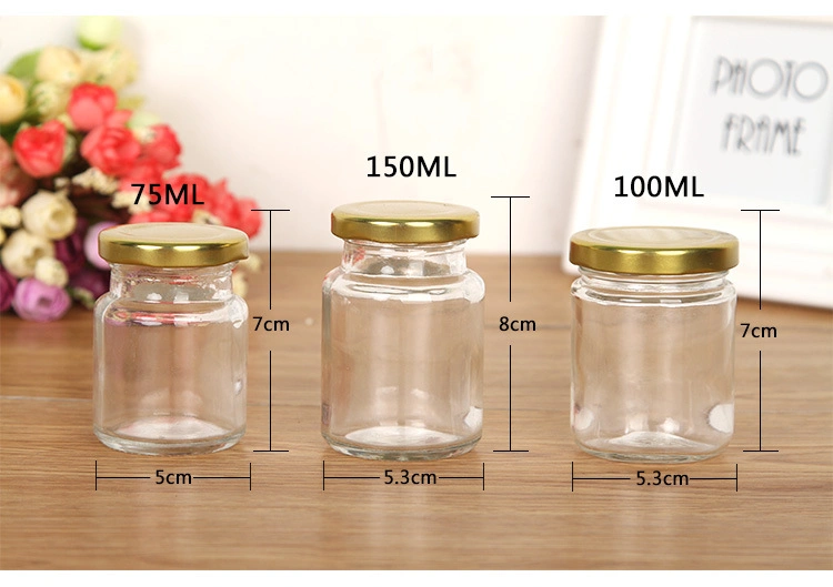 Cheap Price High 60ml Honey Glass Jar Jam Jar Storage Glass Tank