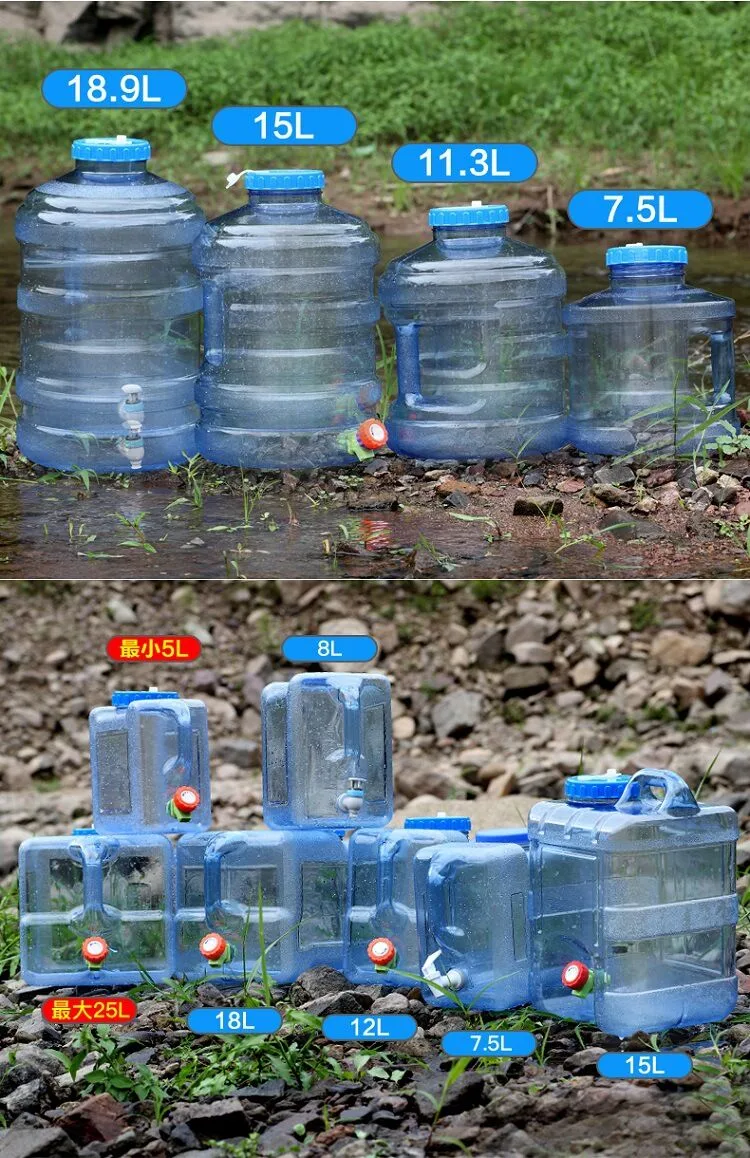 12L Food Grade PC Water Tank Outdoor Camping Accessories Pure Water Bucket