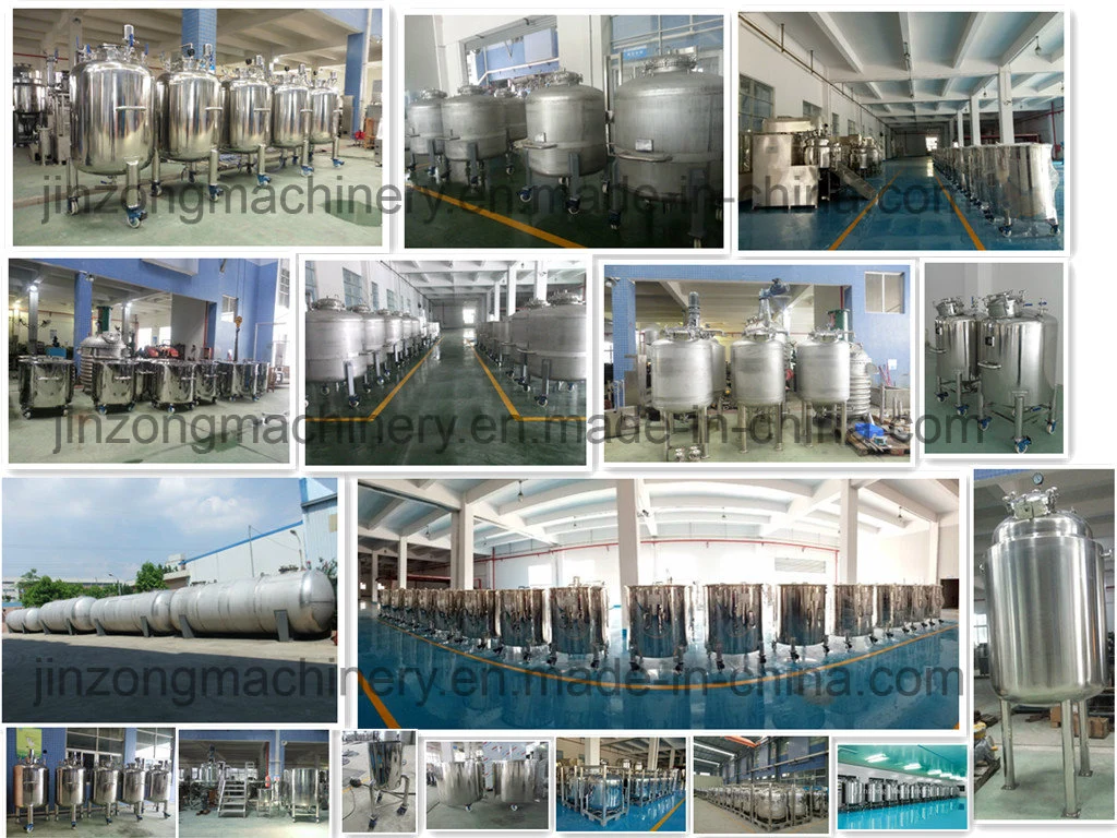 Sanitary Stainless Steel Chemical Storage Tank Container for Cosmetic/Pharmacy/Food Industry
