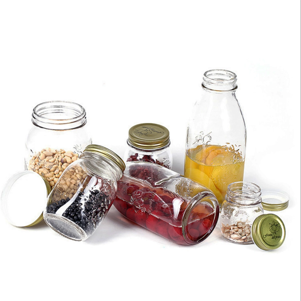 Large 1000ml Jam Honey Food Storage Glass Jar Glass Container