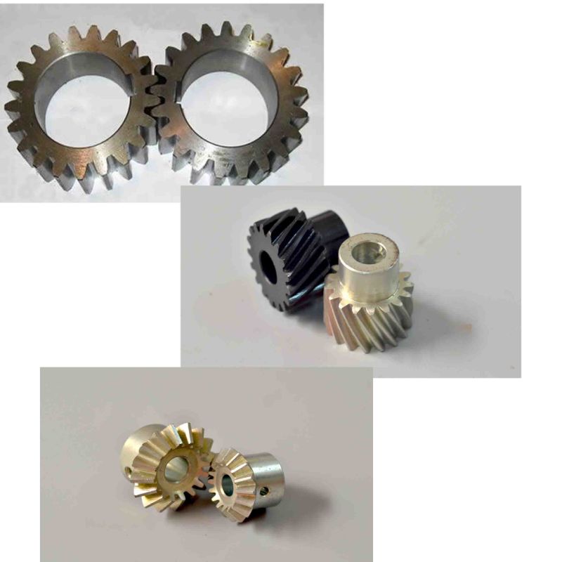 OEM Transmission Straight Teethed Bevel Helical Differential Gear with Keyway