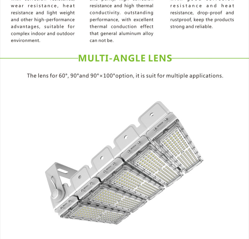 Waterproof IP65 Slim Aluminum Shell 150 Watts LED Flood Light for Outdoor Lighting