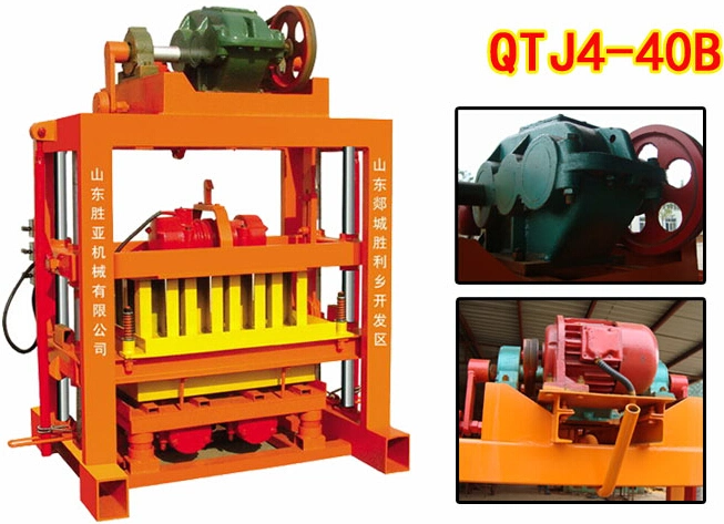 Qtj4-40 Concrete Cement Brick Mould Machine Africa