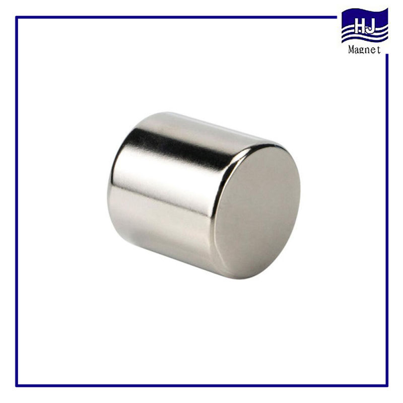Permanent Magnetic Wafer Neodymium Cylinder Magnet with Gold Coating