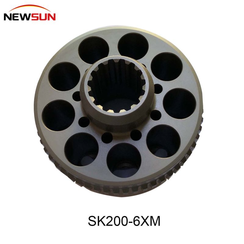 Sk200-6xm Hydraulic Spare Parts Cylinder Block