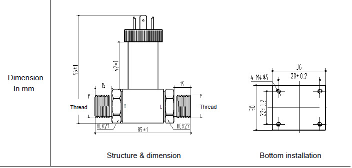 Silicon Differential Pressure Sensor PCM610 ISO9001 Ce RoHS