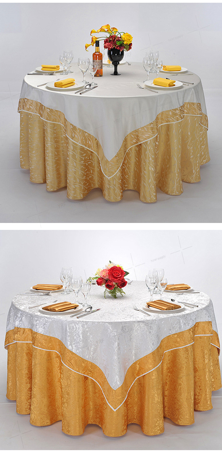 Factory Supply Round Wedding Tablecloth and Table Covers