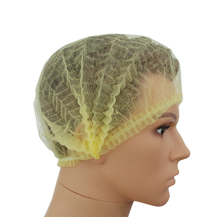 Disposable Nylon Non-Woven Hair Net Cap with Different Color Head Cover