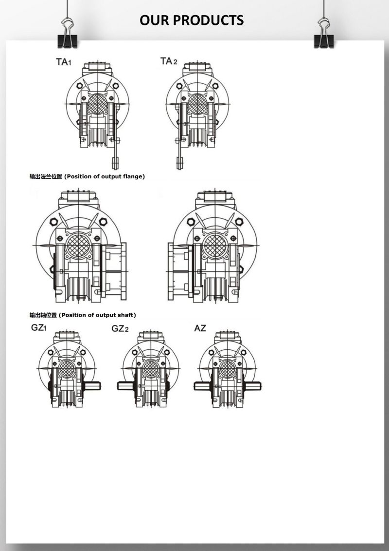 Series 130 Nmrv Worm Gear Boxes, Gear Reduction Reducers