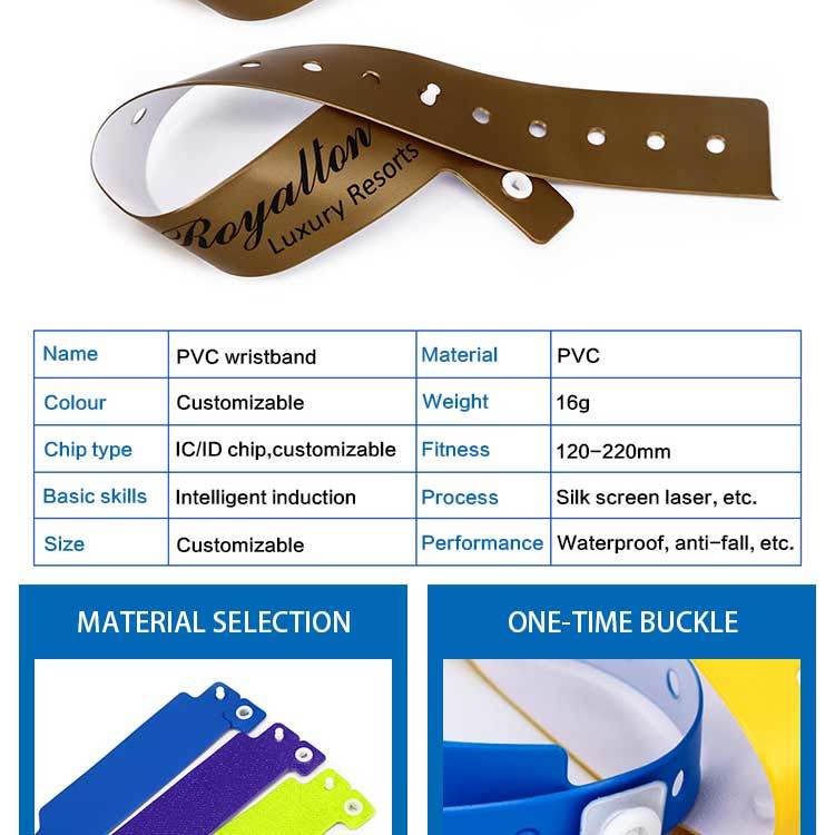 Disposable PVC Wristband Plastic Bracelet PVC Wristband
