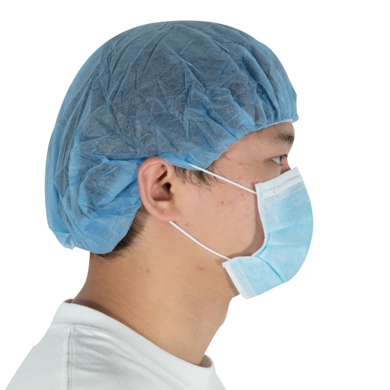 High Quality Head Cover Nonwoven Bouffant Fabric Medical Cap