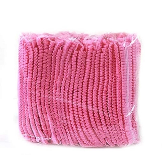 Disposable Nylon Non-Woven Hair Net Cap with Different Color Head Cover