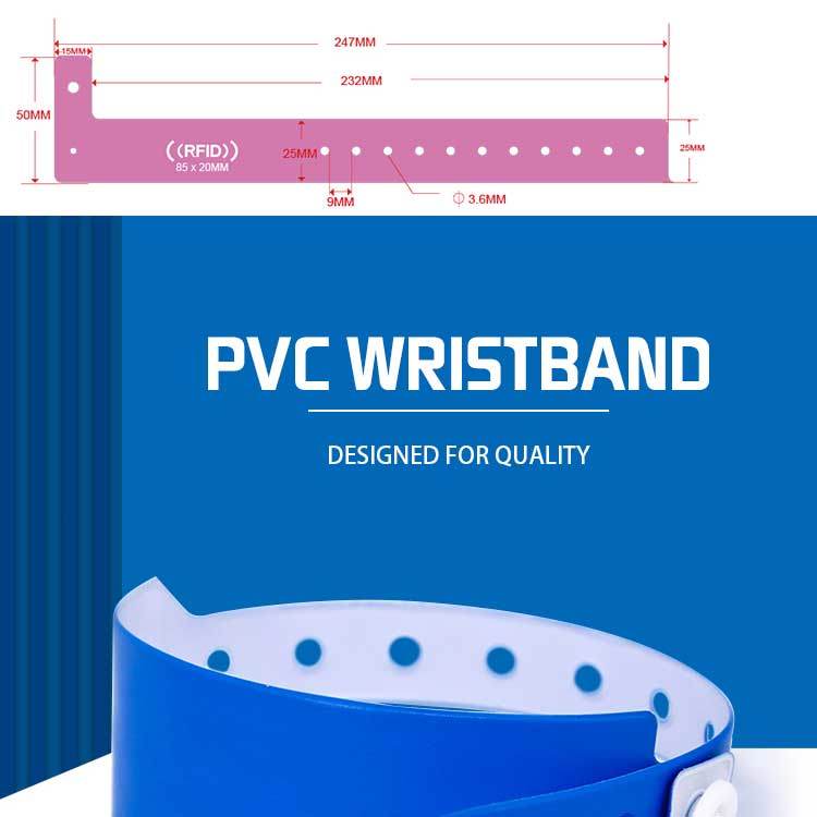 Disposable PVC Wristband Plastic Bracelet PVC Wristband