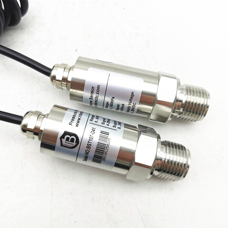 4-20mA Gas Differential Pressure Sensor Small Fuel Differential Pressure Sensor 5V 24V Power Supply 150MPa (BST107)