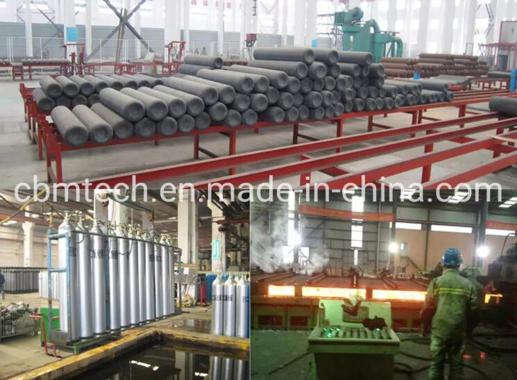 Reliable China Supplier Seamless Oxygen 40L/50/60L Steel Gas Cylinders