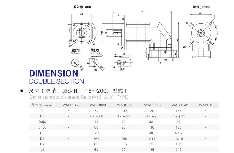 Servo Motor Planetary Gear Reducer/Manipulator Reducer Wabr090-20/Wabr115-025
