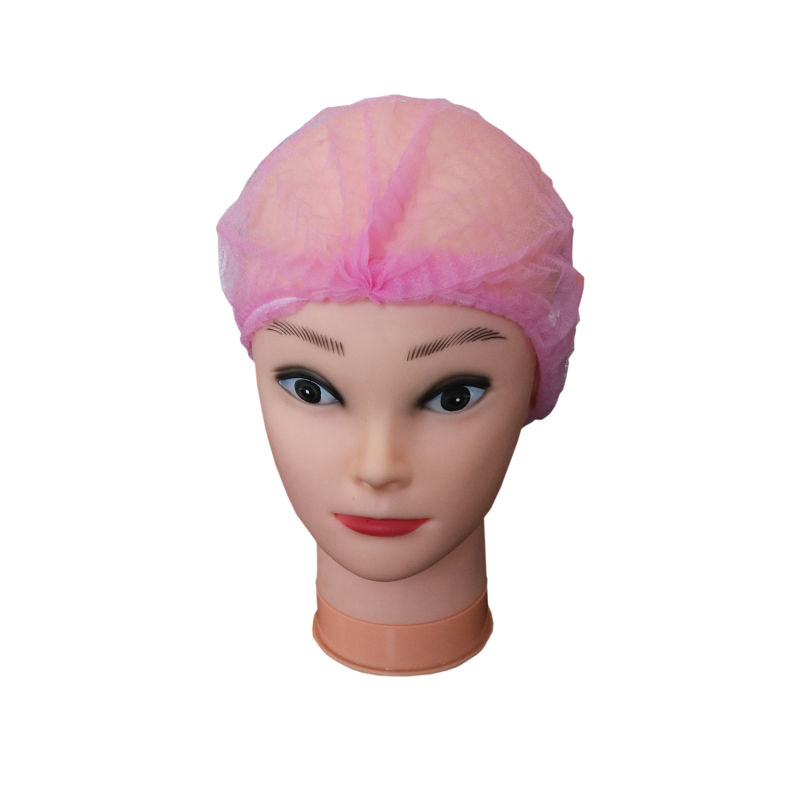 Disposable Bouffant Head Cover Non Woven PP Hair Net Mob Cap