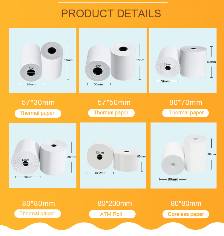 Sailing Best Sell Thermal Paper for Printing 80X70m Thermal Jumbo Roll