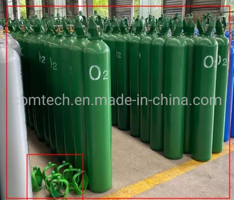 50L Steel Oxygen Gas Cylinders with Round Caps