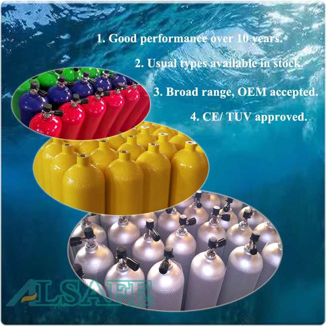 Factory Wholesale Dive Cylinders Sizes and Fittings