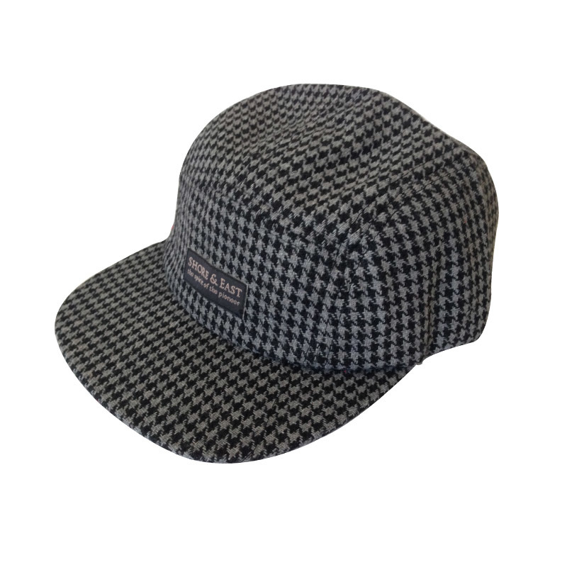 Hip Hop Flat Bill Hat Caps Custom Snapback Caps Supplier Factory Brand Hip Hop Bump Plaid Baseball Cap