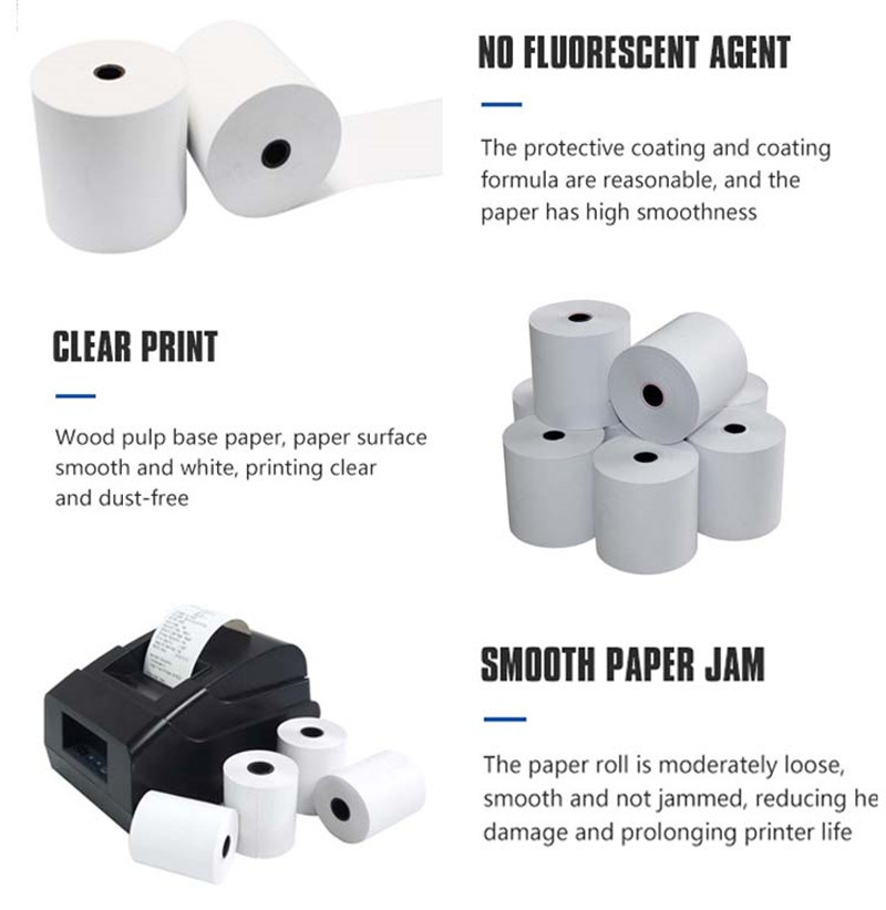 Thermal Paper Factory Direct Supply Direct Thermal Paper Roll Cash Register Paper Direct Thermal Label 80mm 57mm Continuous Q251218