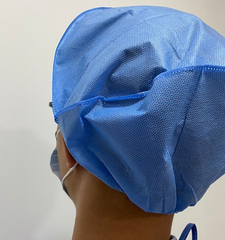 Bouffant Head Cover Nonwoven Cap Disposable for Surgical