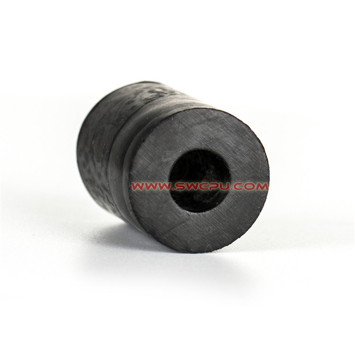 High Wear Resistant Through Hole Solid Rubber Cylinder
