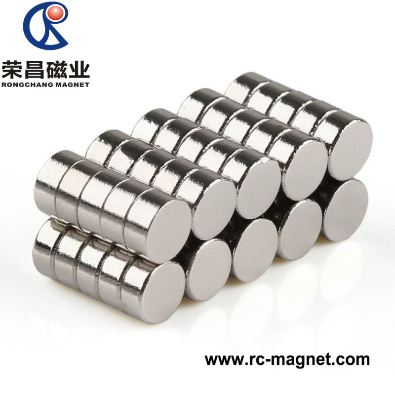 Custom Nickel Coating Neodymium Cylinder Magnet for Sale