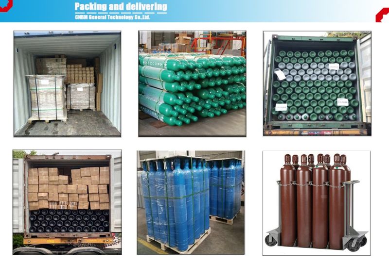 DOT-3AA Approved Medical Cylinder/High Pressure DOT-3al Approved Aliuminum Cylinder with Cap/Welding CO2 Cylinder/Trifluoromethane Cylinder/Hexafluoroethane
