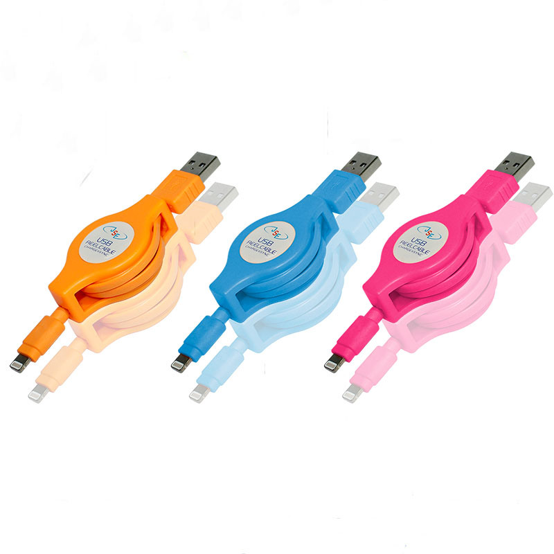 Retractable Charging Data Sync Lightning Cable for iPhone