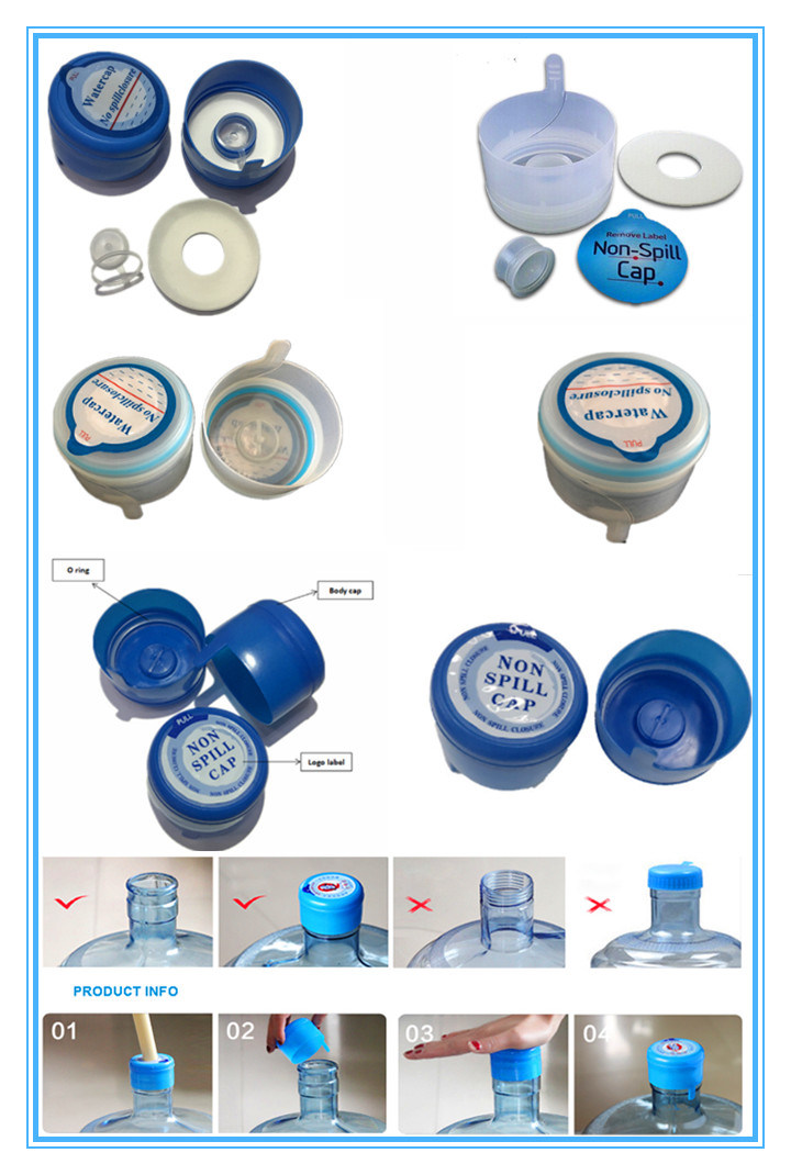 18.9L/19L/20litre/5gallon 55mm Plastic Water Bottle PE Cap/Caps/Lids/Covers/Capsule