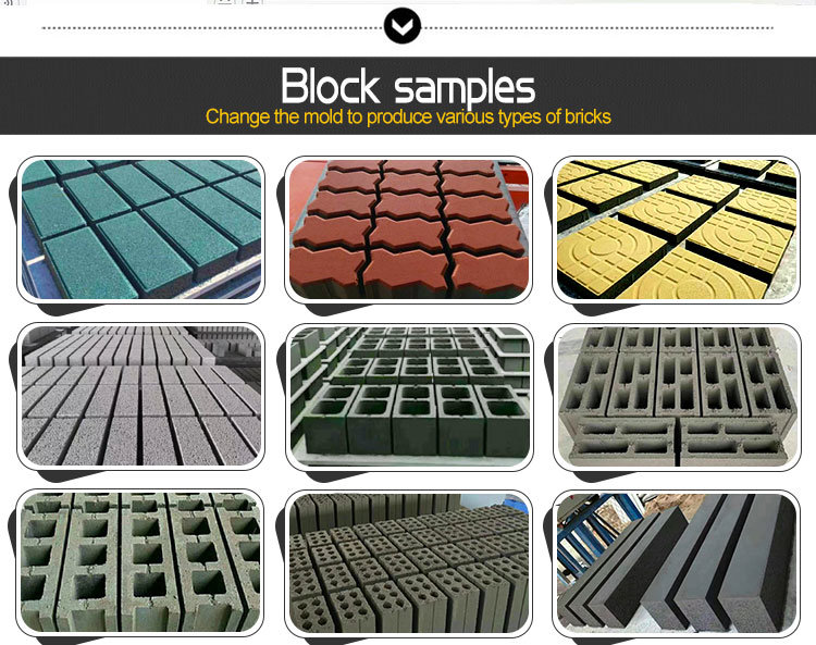 Qtj4-24D Small Production Machinery for Producing Concrete Blocks Bricks