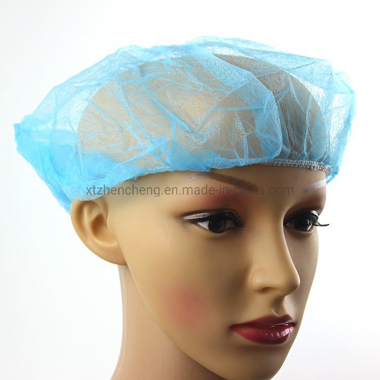 Anti Dust Hat Head Cover Bouffant Cap Non Woven Disposable Hair Nets