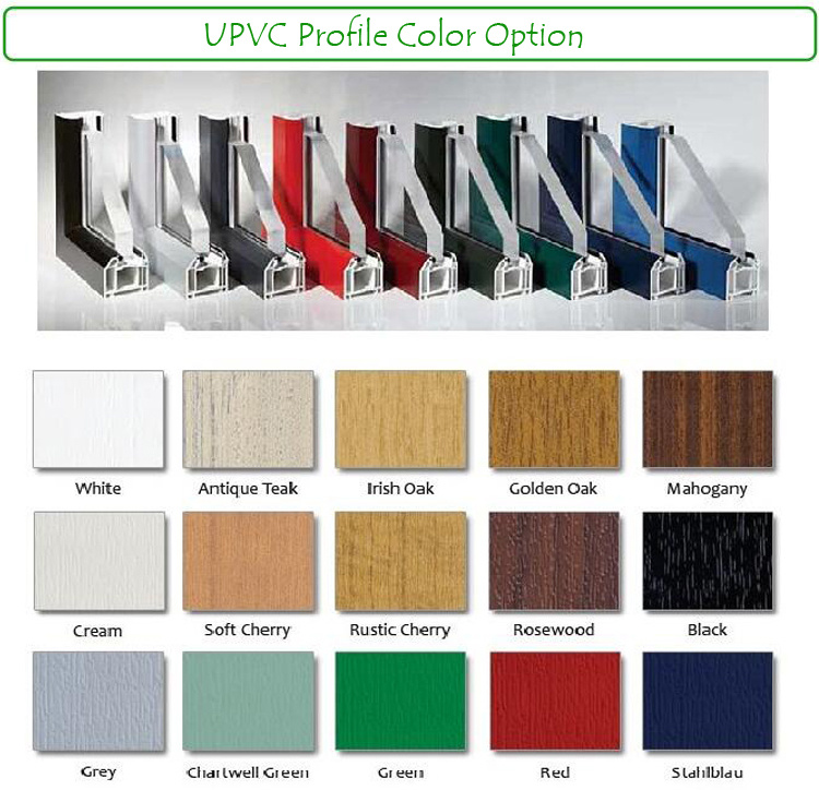 UPVC Profile Doors with Frames From Direct Supplier