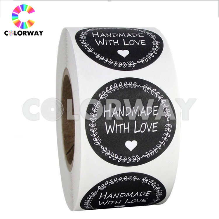 Customized Barcode Label Roll Thermal Paper Coating Chemical Sticker