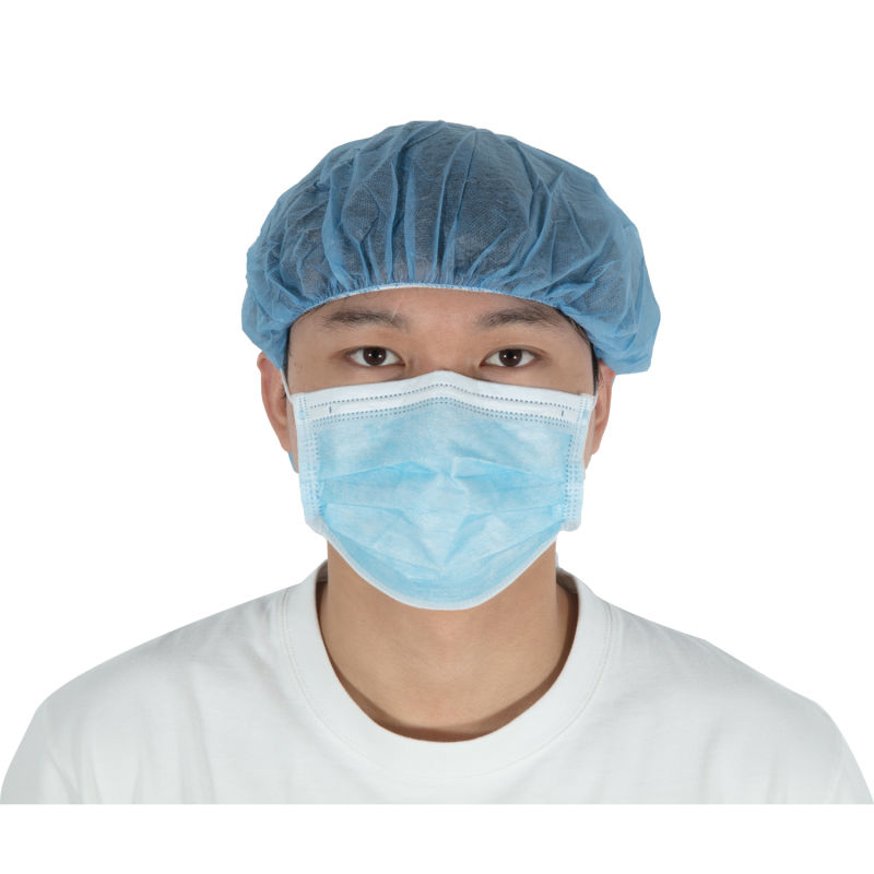 Medical Cap Nonwoven Bouffant Disposable Head Cover for Hospital Use