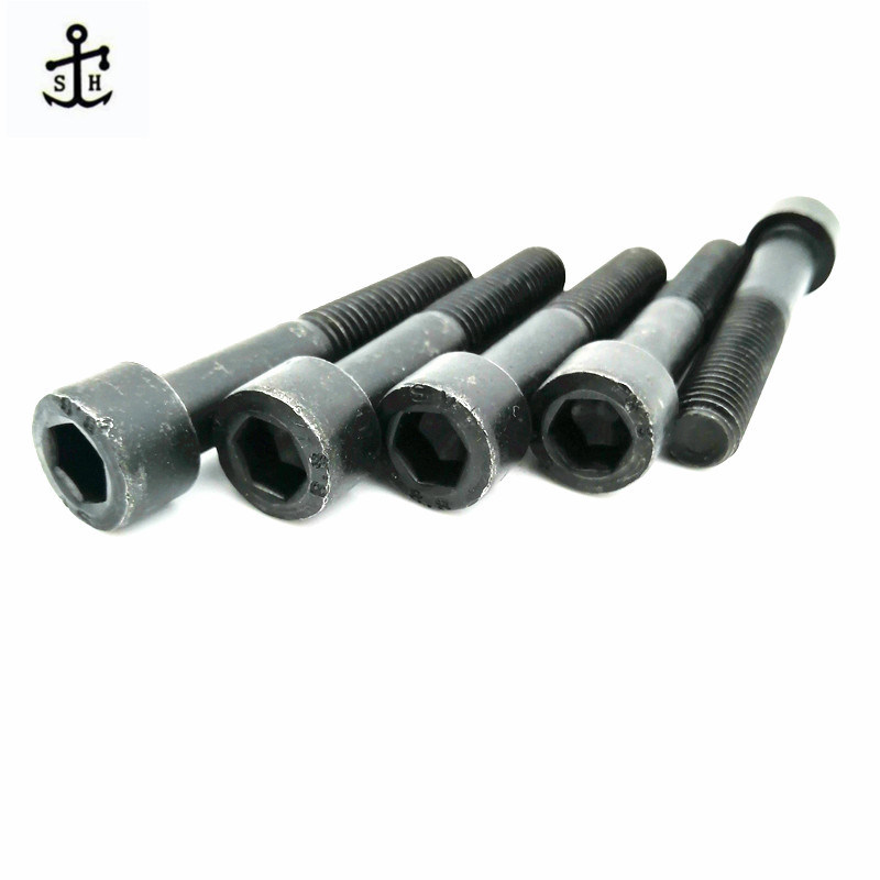 China Wholesale DIN 912 Carbon Steel Black Wrench Hexagon Socket Bolt Cap Cylinder Head Screw Metric Customized