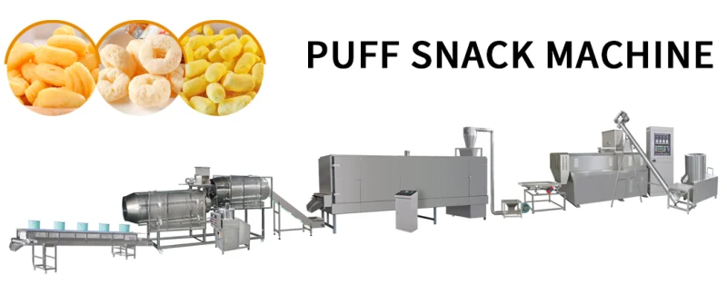 puffs food equipment corn puff production line