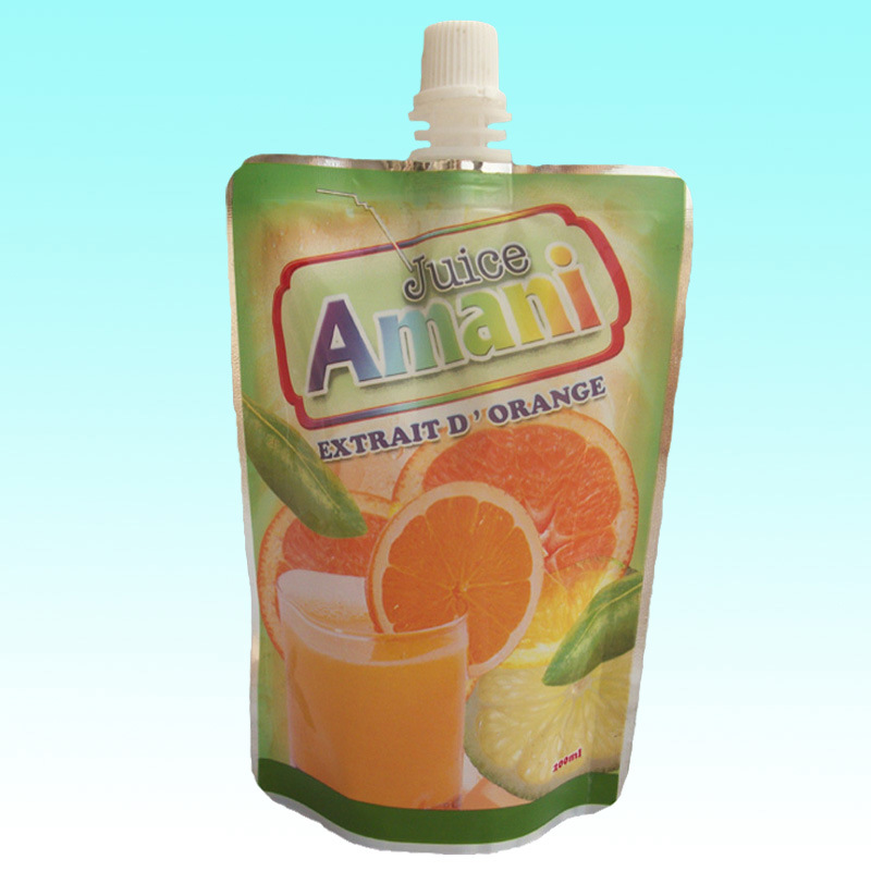 Stand up 200ml Spout Pouch for Fruit Juice & Beverage, Food Grade Pouch with Spout