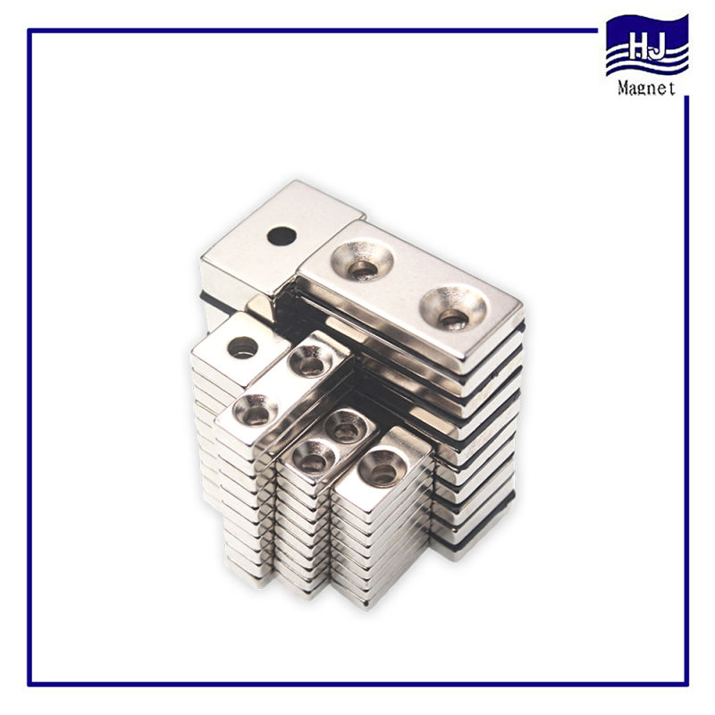 Strong Magnetic Permanent Cylinder Block Hole Neodymium Pot Magnet