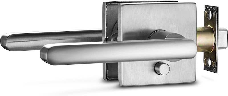 Lever Handle Hardware Tubular Cylinder Entry Door Key Lock Set