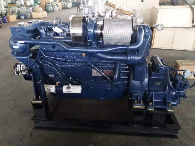 High Quality Ship Engine 6 Cylinders 300HP Wd10c300-21 Weichai Marine Engine
